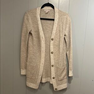 Sincerely Jules Cozy Beige Cardigan Sweater Size Small
